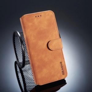 DG.MING Retro Oil Side Horizontal Flip Case for Huawei P20 Pro, with Holder & Card Slots & Wallet (Brown) (DG.MING) (OEM)
