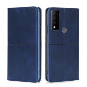 For TCL 30 V 5G/T781S Cow Texture Magnetic Horizontal Flip Leather Phone Case(Blue) (OEM)