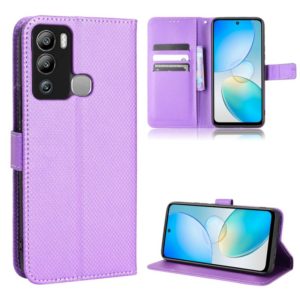 For Infinix Hot 12i Diamond Texture Leather Phone Case(Purple) (OEM)