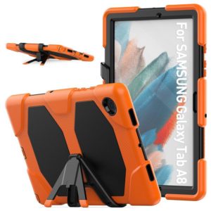 For Samsung Galaxy Tab A8 10.5 2021 X200 / X205 Colorful Silicon + PC Tablet Case(Orange) (OEM)