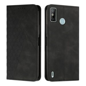 For Tecno Spark Go 2020 & 2021 / 6 Go Diamond Splicing Skin Feel Magnetic Leather Phone Case(Black) (OEM)