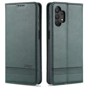 For Samsung Galaxy A32 5G AZNS Magnetic Calf Texture Horizontal Flip Leather Case with Card Slots & Holder & Wallet(Drak Green) (AZNS) (OEM)