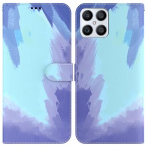 For Honor X8 Watercolor Pattern Horizontal Flip Leather Phone Case(Winter Snow) (OEM)