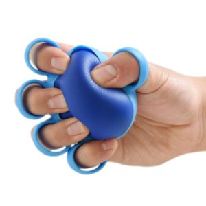 Five-Finger Grip Ball Finger Strength Rehabilitation Training Equipment, Specification: 10 Pound Round (Silicone Sleeve) (OEM)