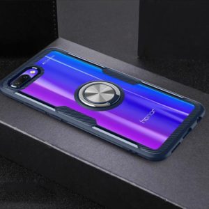Scratchproof TPU + Acrylic Ring Bracket Protective Case For Huawei Honor 10(Navy Blue) (OEM)