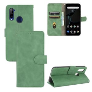 For ZTE Libero 5G Solid Color Skin Feel Magnetic Buckle Horizontal Flip Calf Texture PU Leather Case with Holder & Card Slots & Wallet(Green) (OEM)