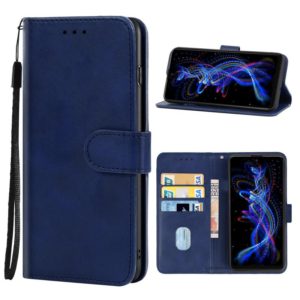 Leather Phone Case For Sharp Aquos R5G/SH-51A(Blue) (OEM)