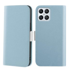 For Honor X8 Candy Color Litchi Texture Leather Phone Case(Light Blue) (OEM)