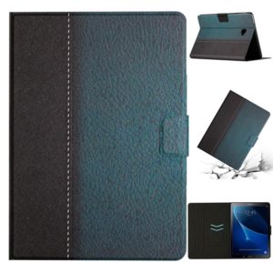 For Samsung Galaxy Tab A 10.1 T580 Stitching Solid Color Smart Leather Tablet Case(Green) (OEM)