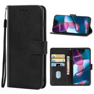 For Motorola Edge+ 2022 / Edge 30 Pro Leather Phone Case(Black) (OEM)