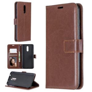 For Nokia 3.2 Crazy Horse Texture Horizontal Flip Leather Case with Holder & Card Slots & Wallet & Photo Frame(Brown) (OEM)