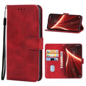 Leather Phone Case For TCL 10 5G(Red) (OEM)