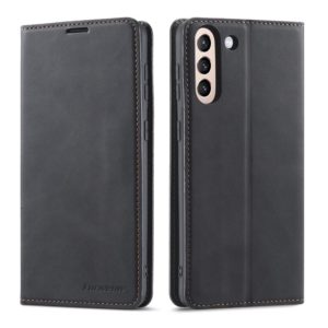 For Samsung Galaxy S21 5G Forwenw Dream Series Oil Edge Strong Magnetism Horizontal Flip Leather Case with Holder & Card Slots & Wallet & Photo Frame(Black) (Forwenw) (OEM)