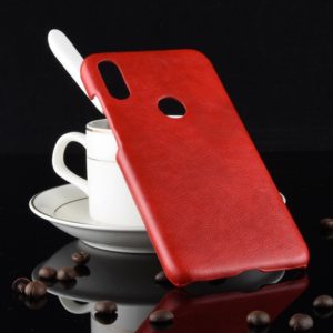 Shockproof Litchi Texture PC + PU Case for Xiaomi Redmi Note 7 (Red) (OEM)