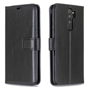 For Xiaomi Redmi Note 8 Pro Crazy Horse Texture Horizontal Flip Leather Case with Holder & Card Slots & Wallet & Photo Frame(Black) (OEM)