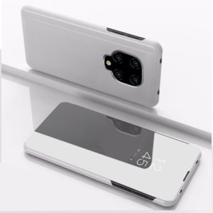For Xiaomi Redmi Note9 Pro/Note9 Pro Max/Note 9S Plated Mirror Horizontal Flip Leather Case with Holder(Silver) (OEM)