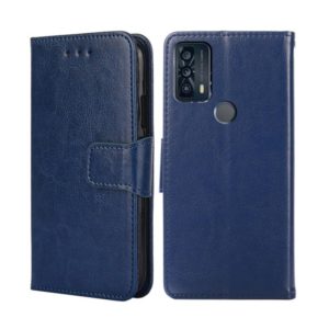 For TCL 20B 6159K Crystal Texture Leather Phone Case(Royal Blue) (OEM)