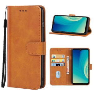 Leather Phone Case For ZTE Blade A7S 2019(Brown) (OEM)
