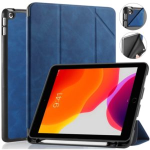 For iPad 10.2 2021 / 2020 / 2019 DG.MING See Series Horizontal Flip Leather Case with Holder & Pen Holder(Blue) (DG.MING) (OEM)