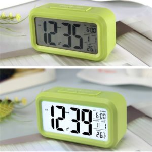 Temperature Type Lazy Snooze Alarm Mute Backlit Electronic Clock(Green) (OEM)