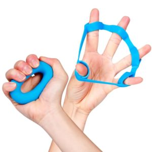 TF122 2 in 1 Silicone Grip Ring + Grip Device Set(Blue) (OEM)