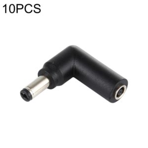 10 PCS 4.5 x 3.0mm Female to 5.5 x 2.1mm Male Plug Elbow Adapter Connector (OEM)