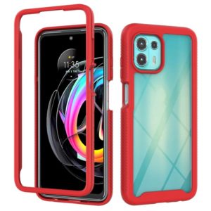 For Motorola Edge 20 Lite Starry Sky Solid Color Series Shockproof PC + TPU Protective Case(Red) (OEM)