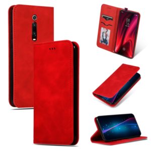 Retro Skin Feel Business Magnetic Horizontal Flip Leather Case for Xiaomi Mi 9T / Mi 9T Pro / Redmi K20 / K20 Pro(Red) (OEM)