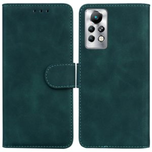 For Infinix Note 11 Pro / Note 11s Skin Feel Pure Color Flip Leather Phone Case(Green) (OEM)
