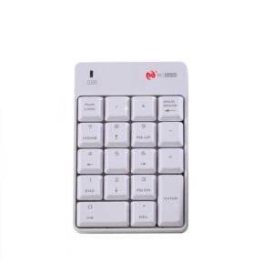 MC Saite SK-51AG 2 in 1 2.4G USB Numeric Wireless Keyboard & Mini Calculator for Laptop Desktop PC(White) (MC Saite) (OEM)