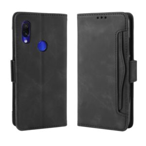 Wallet Style Skin Feel Calf Pattern Leather Case For Xiaomi Redmi 7,with Separate Card Slot(Black) (OEM)