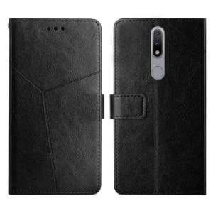 For Nokia 2.4 Y Stitching Horizontal Flip Leather Phone Case(Black) (OEM)