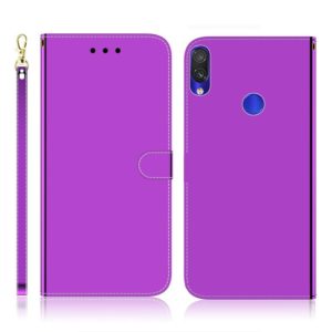For Xiaomi Redmi Note 7S / Note 7 Imitated Mirror Surface Horizontal Flip Leather Case with Holder & Card Slots & Wallet & Lanyard(Purple) (OEM)