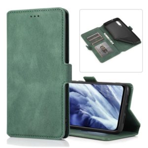 For Xiaomi Mi 9 Pro Retro Magnetic Closing Clasp Horizontal Flip Leather Case with Holder & Card Slots & Photo Frame & Wallet(Dark Green) (OEM)