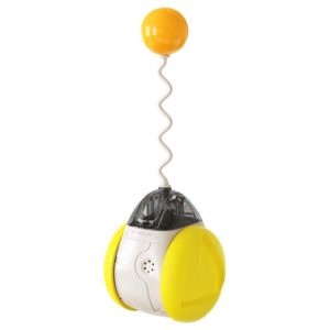 FSC-01 Electric Sounding Tumbler Cat Toy Funny Cat Ball(Yellow) (OEM)