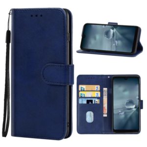 Leather Phone Case For Sharp Aquos Wish SHG06(Blue) (OEM)