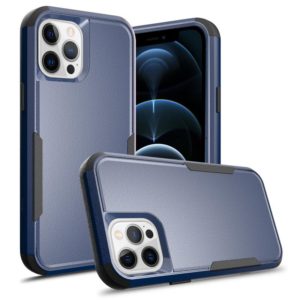 For iPhone 12 / 12 Pro TPU + PC Shockproof Protective Case(Royal Blue + Black) (OEM)