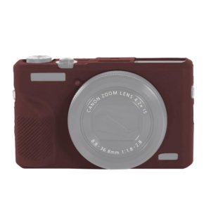 For Canon PowerShot G7 X Mark III / G7X III / G7X3 Soft Silicone Protective Case(Coffee) (OEM)