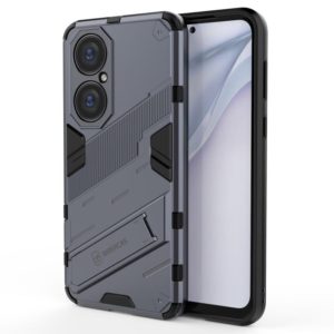 For Huawei P50 Punk Armor 2 in 1 PC + TPU Shockproof Case with Invisible Holder(Grey) (OEM)