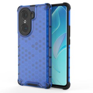 For Honor 60 Pro Honeycomb PC + TPU Phone Case(Blue) (OEM)