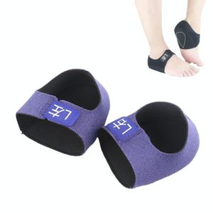 Heel Fatigue Shock Absorption And Warmth Gel Protective Cover, Size:L, Style:with Printing(Blue) (OEM)