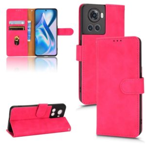 For OnePlus Ace Skin Feel Magnetic Flip Leather Phone Case(Rose Red) (OEM)