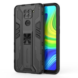 For Xiaomi Redmi Note 9 Supersonic PC + TPU Shock-proof Protective Case with Holder(Black) (OEM)