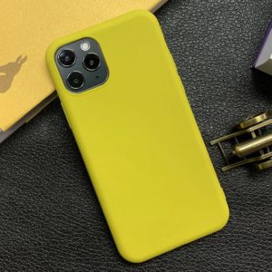 For iPhone 11 Pro Shockproof Frosted TPU Protective Case(Yellow) (OEM)