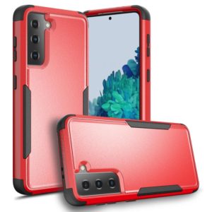 For Samsung Galaxy S21 5G TPU + PC Shockproof Protective Case(Red + Black) (OEM)