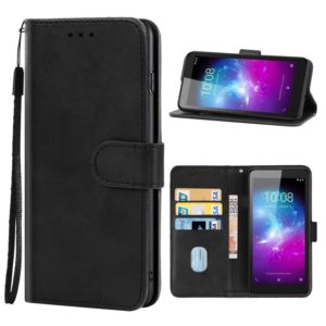 Leather Phone Case For ZTE Blade A3 (2019)(Black) (OEM)