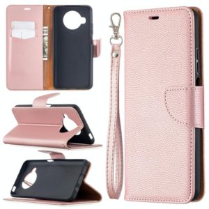 For Xiaomi Mi 10T Lite 5G Litchi Texture Pure Color Horizontal Flip Leather Case with Holder & Card Slots & Wallet & Lanyard(Rose Gold) (OEM)