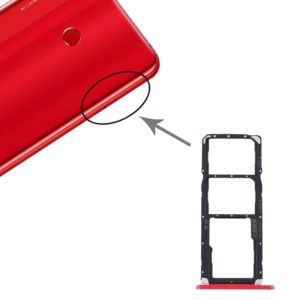 SIM Card Tray + SIM Card Tray + Micro SD Card Tray for Huawei Enjoy Max (Red) (OEM)