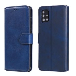 For Samsung Galaxy A51 5G Classic Calf Texture PU + TPU Horizontal Flip Leather Case, with Holder & Card Slots & Wallet(Blue) (OEM)