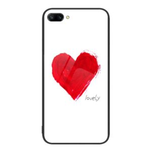 For Honor 10 Colorful Painted Glass Phone Case(Love) (OEM)